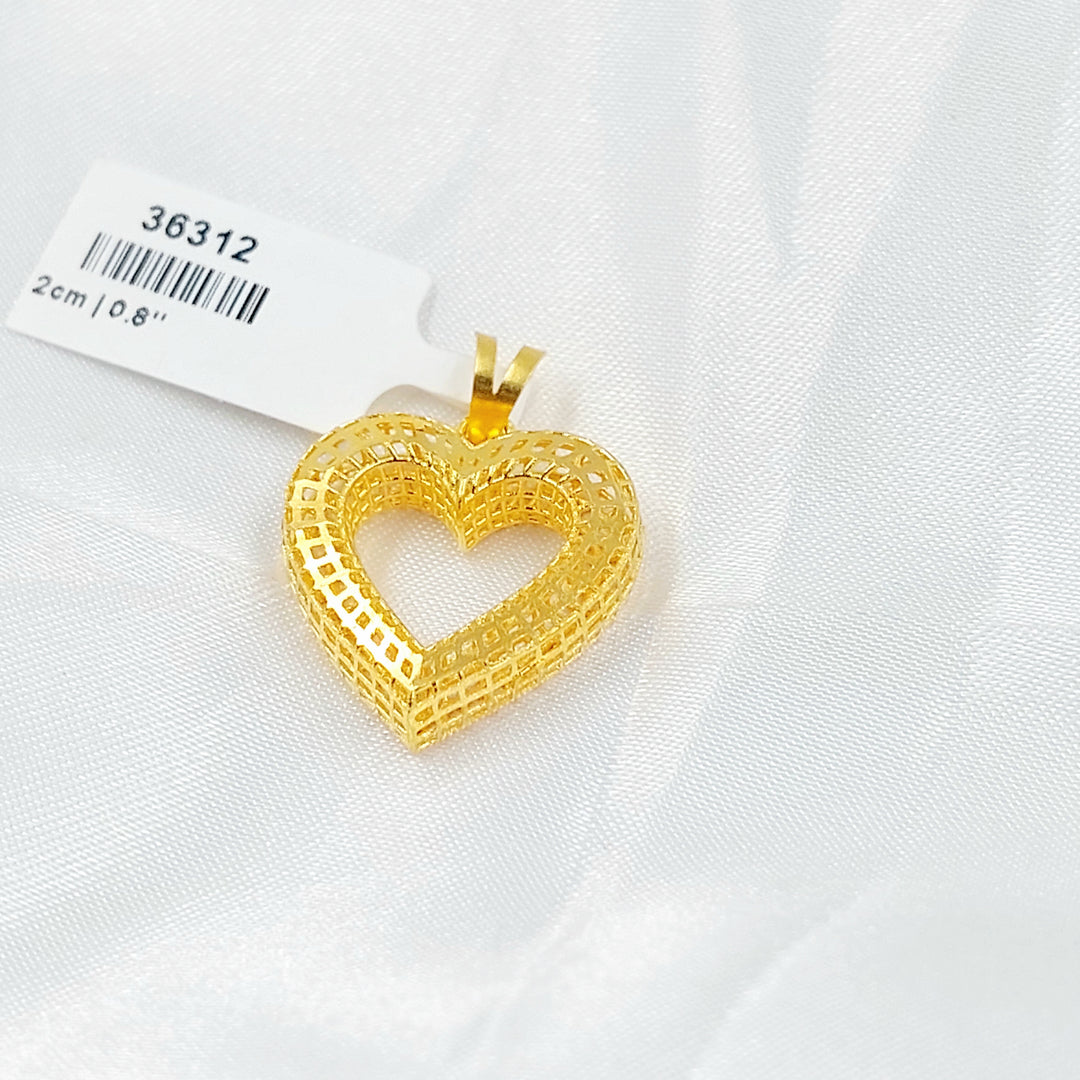 21K تعليقة قلب اكسترا-مجوهرات الشيخ سعيد-Saeed Jewelry 