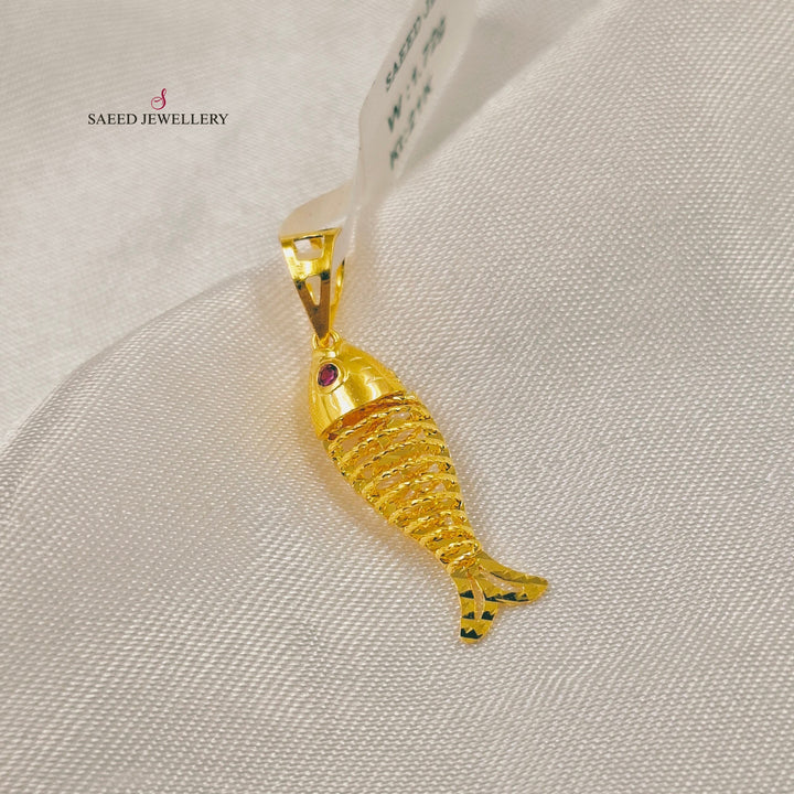 21K تعليقة خفيف اكسترا-مجوهرات الشيخ سعيد-Saeed Jewelry 