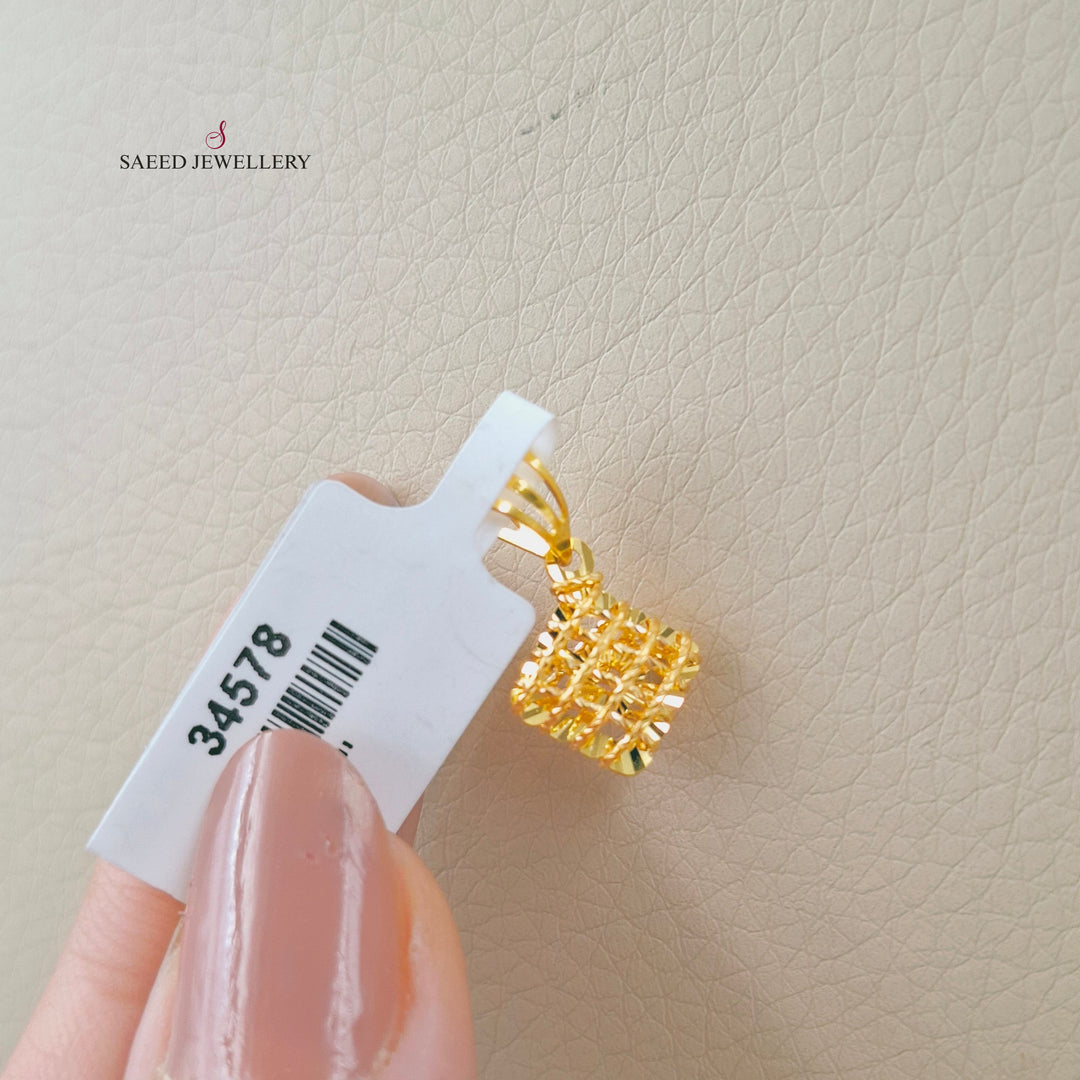 21K تعليقة خفيف اكسترا-مجوهرات الشيخ سعيد-Saeed Jewelry 