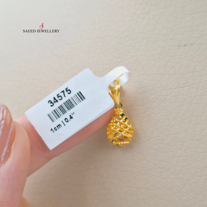 21K تعليقة خفيف اكسترا-مجوهرات الشيخ سعيد-Saeed Jewelry 