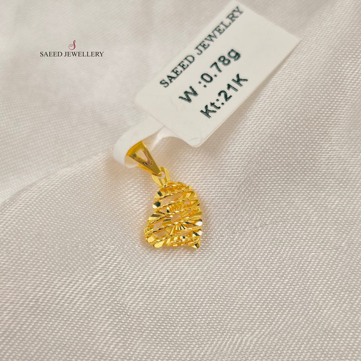 21K تعليقة خفيف اكسترا-مجوهرات الشيخ سعيد-Saeed Jewelry 