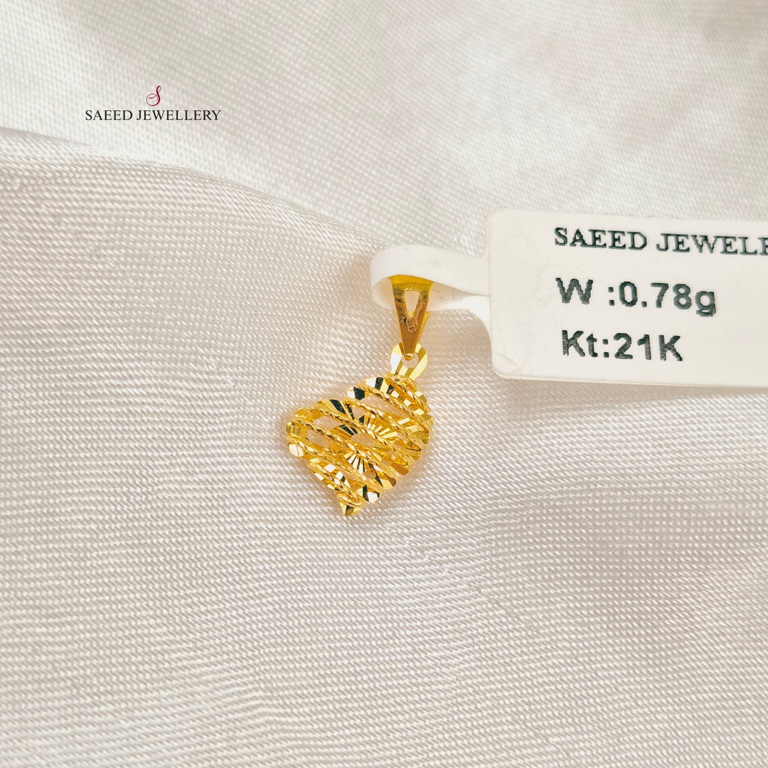 21K تعليقة خفيف اكسترا-مجوهرات الشيخ سعيد-Saeed Jewelry 