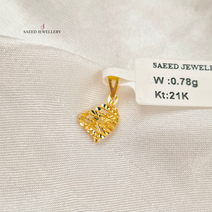 21K تعليقة خفيف اكسترا-مجوهرات الشيخ سعيد-Saeed Jewelry 