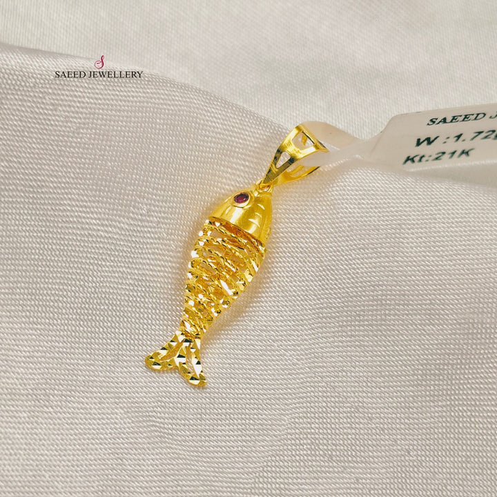 21K تعليقة خفيف اكسترا-مجوهرات الشيخ سعيد-Saeed Jewelry 