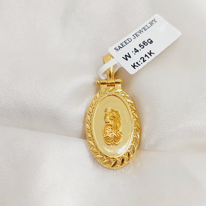 21K تعليقة اونصه اكسترا-مجوهرات الشيخ سعيد-Saeed Jewelry 