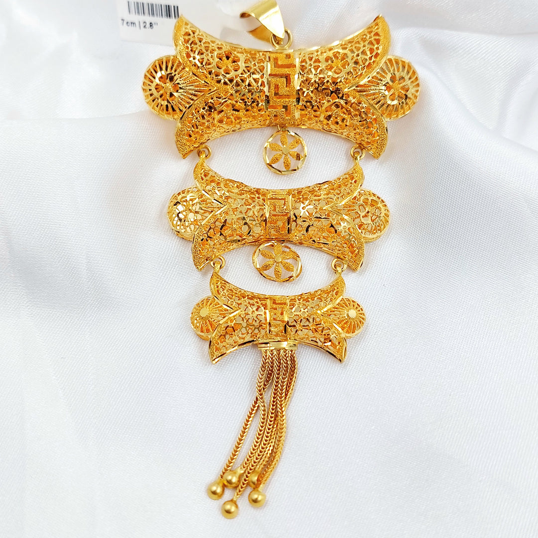 21K تعليقة شكلة اكسترا-مجوهرات الشيخ سعيد-Saeed Jewelry 