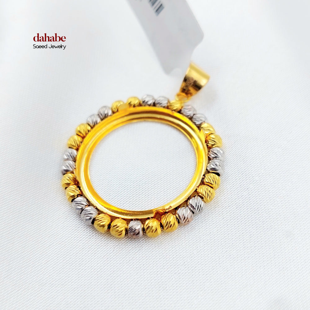 21K تعليقة برواز-مجوهرات الشيخ سعيد-Saeed Jewelry 