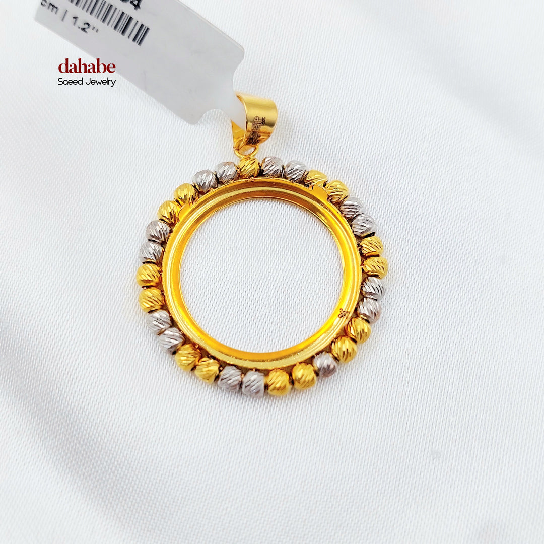 21K تعليقة برواز-مجوهرات الشيخ سعيد-Saeed Jewelry 