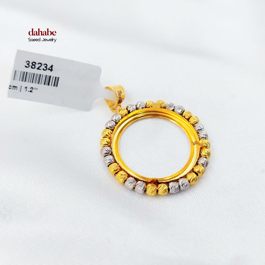 21K تعليقة برواز-مجوهرات الشيخ سعيد-Saeed Jewelry 