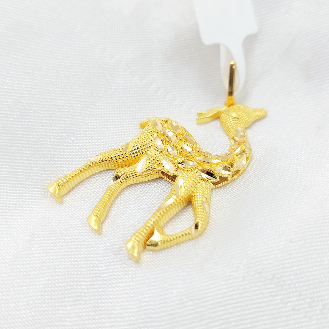 21K تعليقة غزال-مجوهرات الشيخ سعيد-Saeed Jewelry 