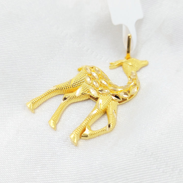 21K تعليقة غزال-مجوهرات الشيخ سعيد-Saeed Jewelry 