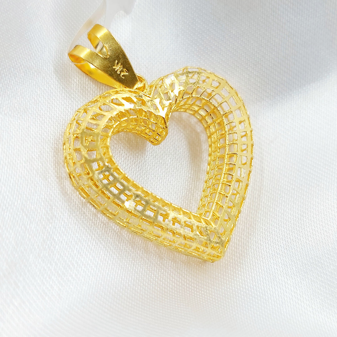 21K تعليقة قلب-مجوهرات الشيخ سعيد-Saeed Jewelry 