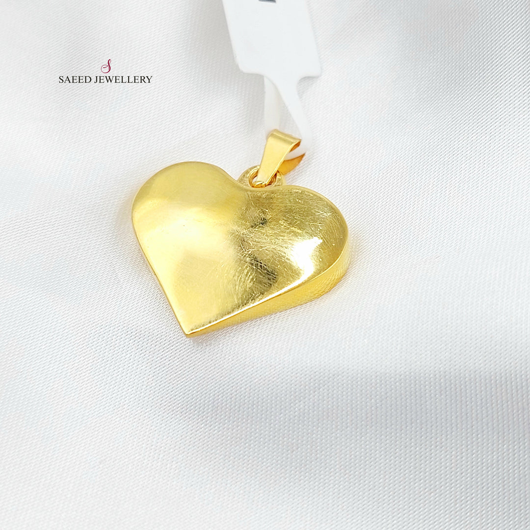 21K تعليقة قلب-مجوهرات الشيخ سعيد-Saeed Jewelry 