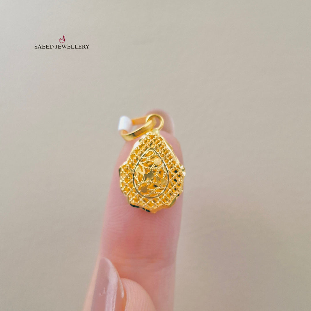 21K تعليقة كويتي ناعم-مجوهرات الشيخ سعيد-Saeed Jewelry 