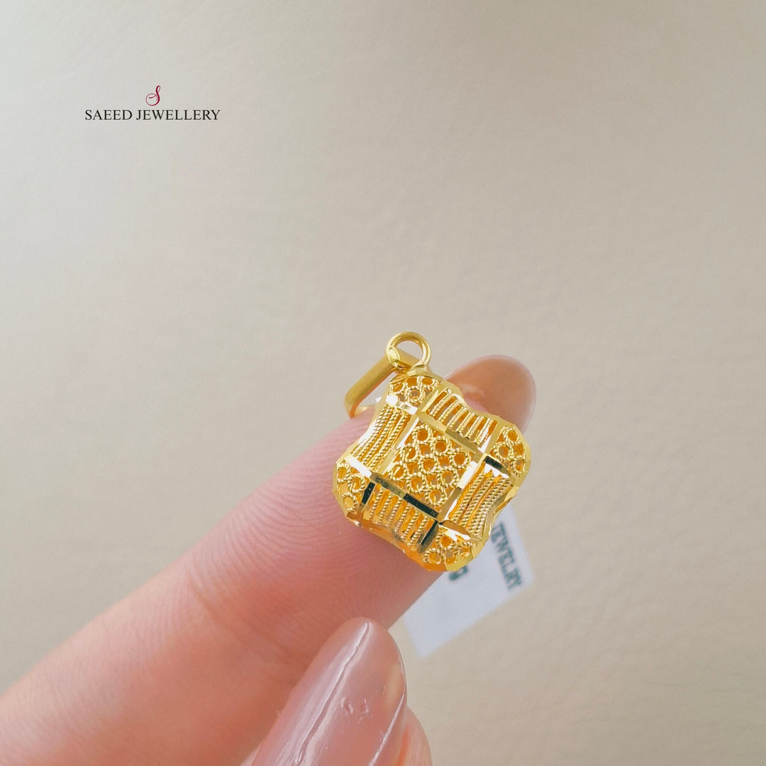 21K تعليقة كويتي ناعم-مجوهرات الشيخ سعيد-Saeed Jewelry 