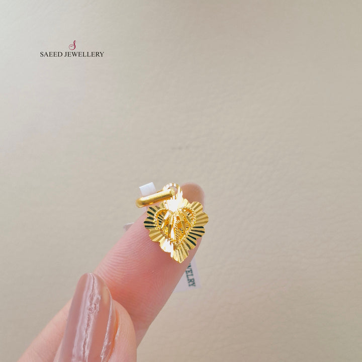 21K تعليقة كويتي ناعم-مجوهرات الشيخ سعيد-Saeed Jewelry 