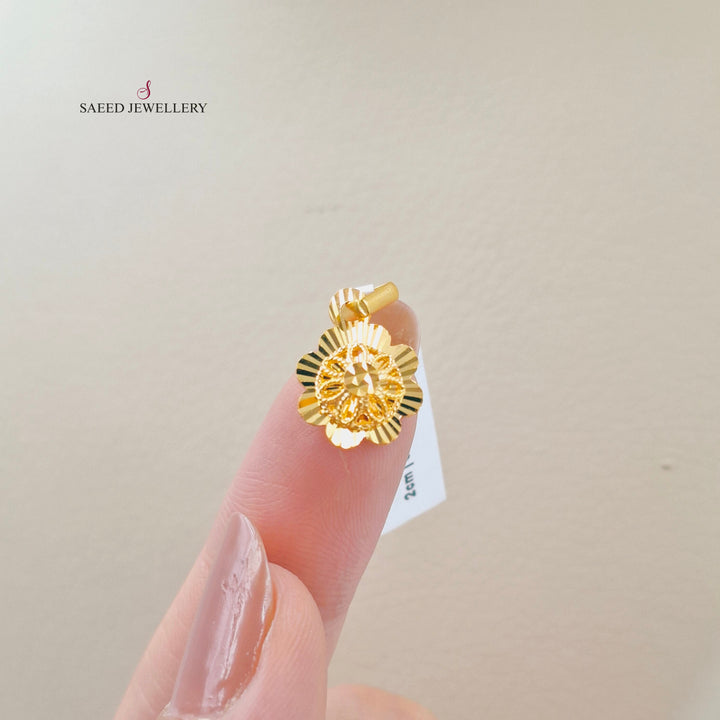 21K تعليقة كويتي ناعم-مجوهرات الشيخ سعيد-Saeed Jewelry 