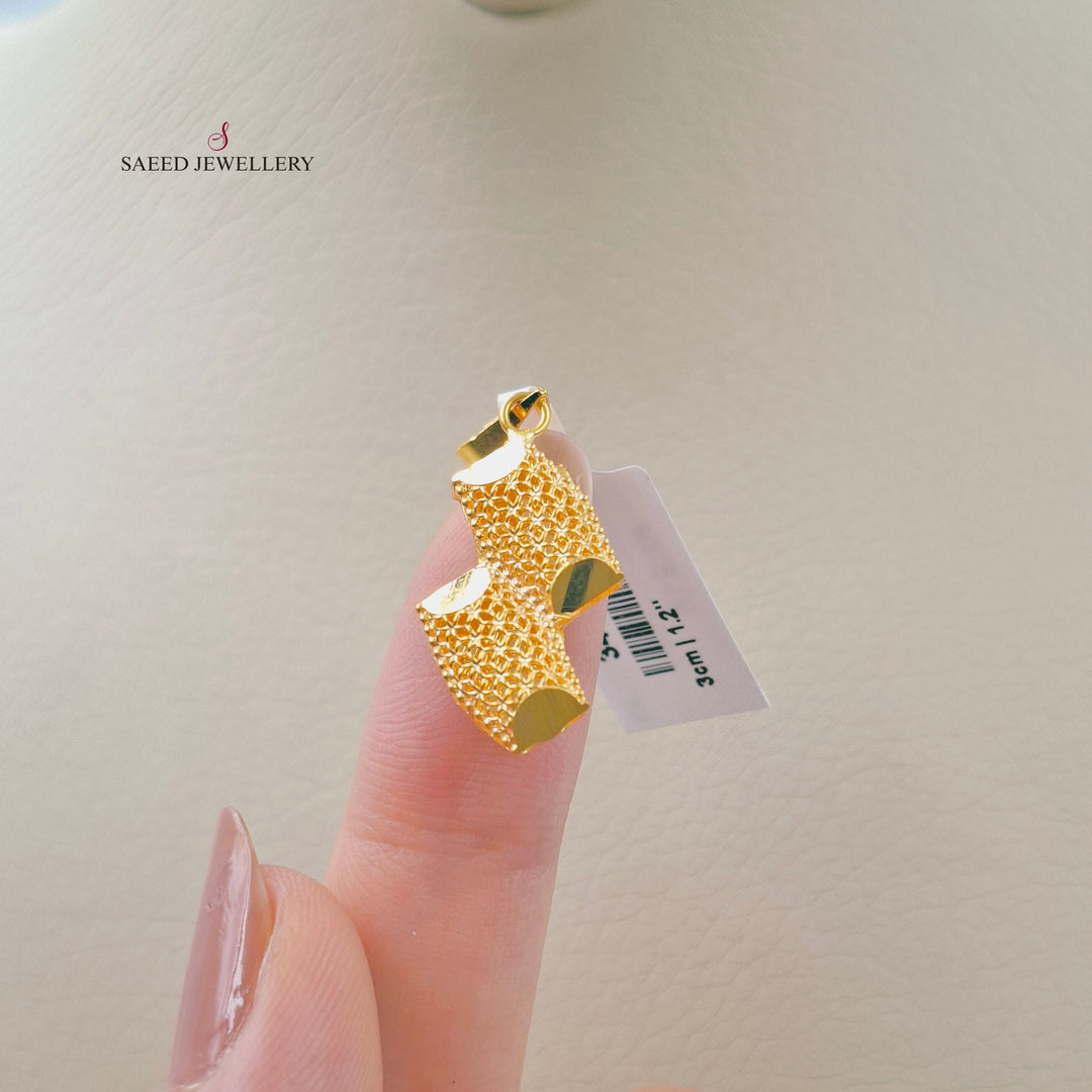 21K تعليقة كويتي ناعم-مجوهرات الشيخ سعيد-Saeed Jewelry 