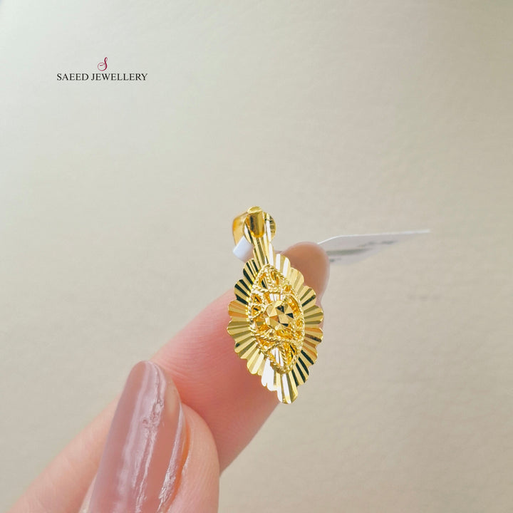 21K تعليقة كويتي ناعم-مجوهرات الشيخ سعيد-Saeed Jewelry 