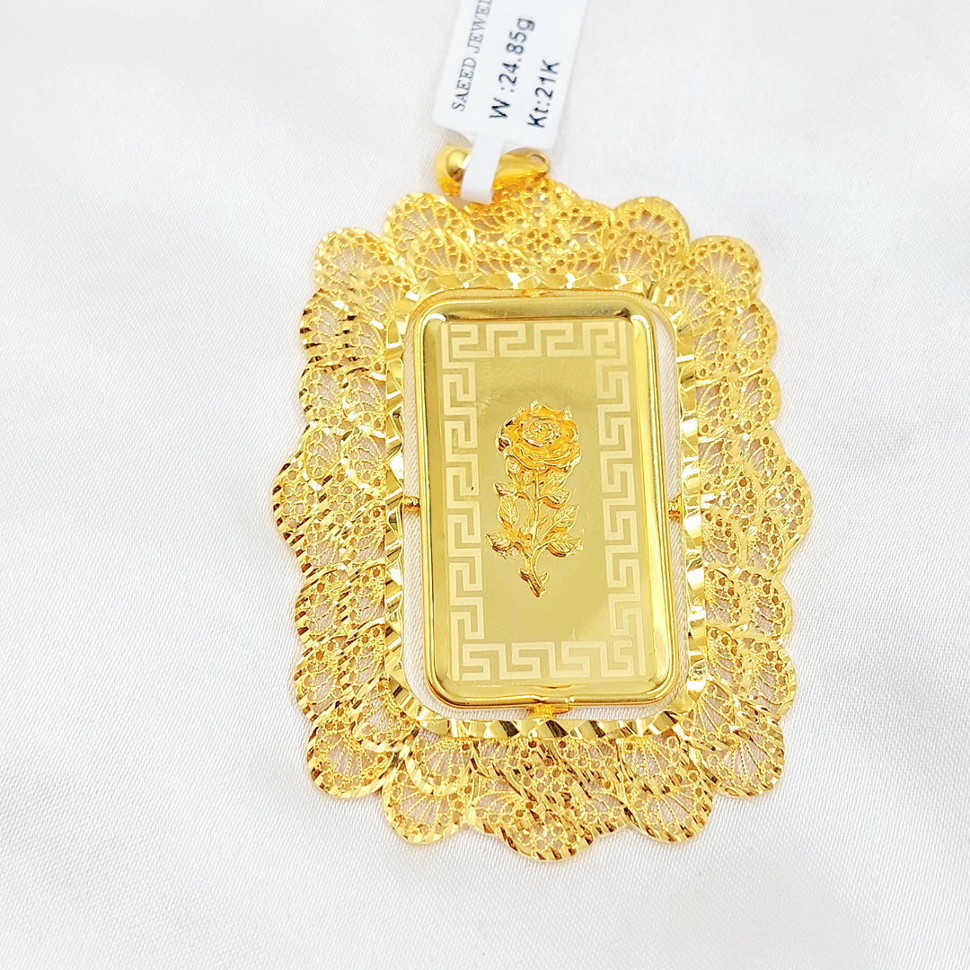 21K تعليقة اونصه-مجوهرات الشيخ سعيد-Saeed Jewelry 