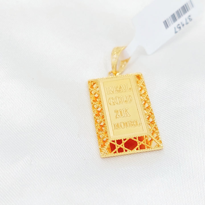 21K تعليقة اونصه-مجوهرات الشيخ سعيد-Saeed Jewelry 