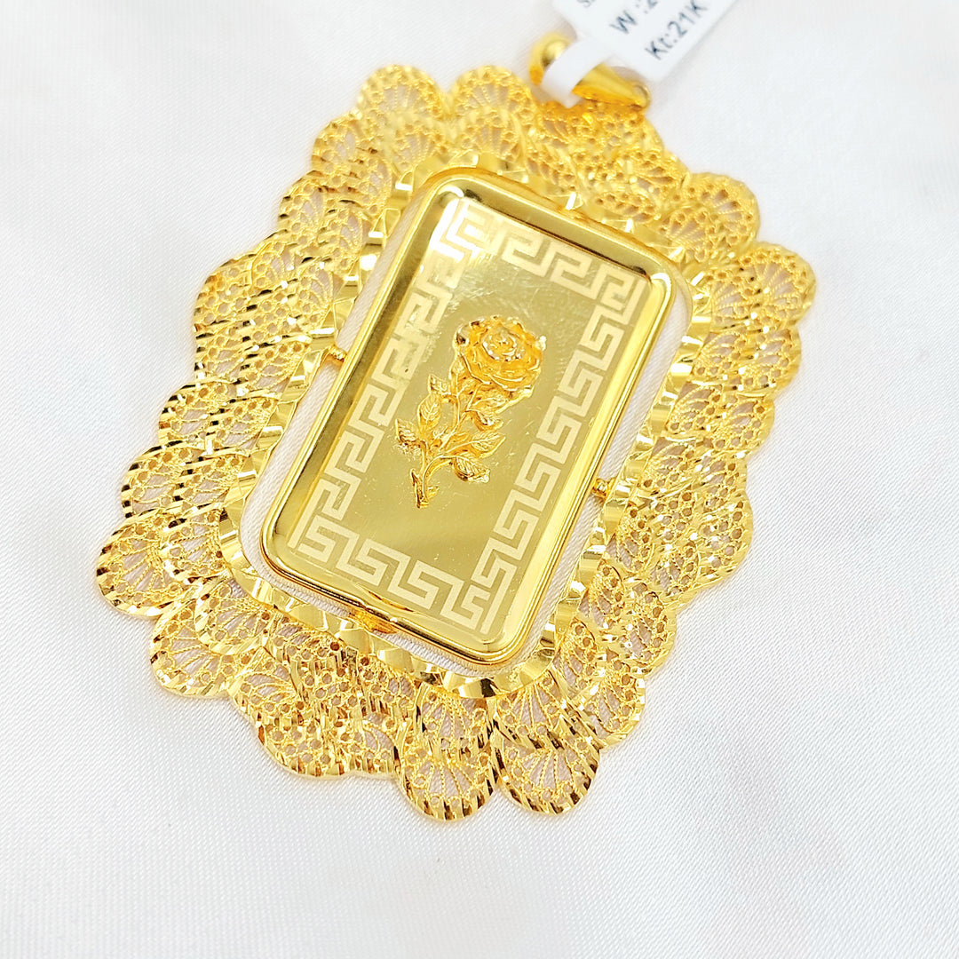 21K تعليقة اونصه-مجوهرات الشيخ سعيد-Saeed Jewelry 