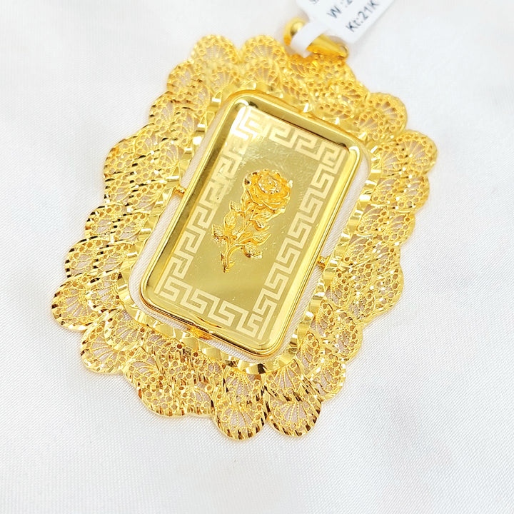 21K تعليقة اونصه-مجوهرات الشيخ سعيد-Saeed Jewelry 