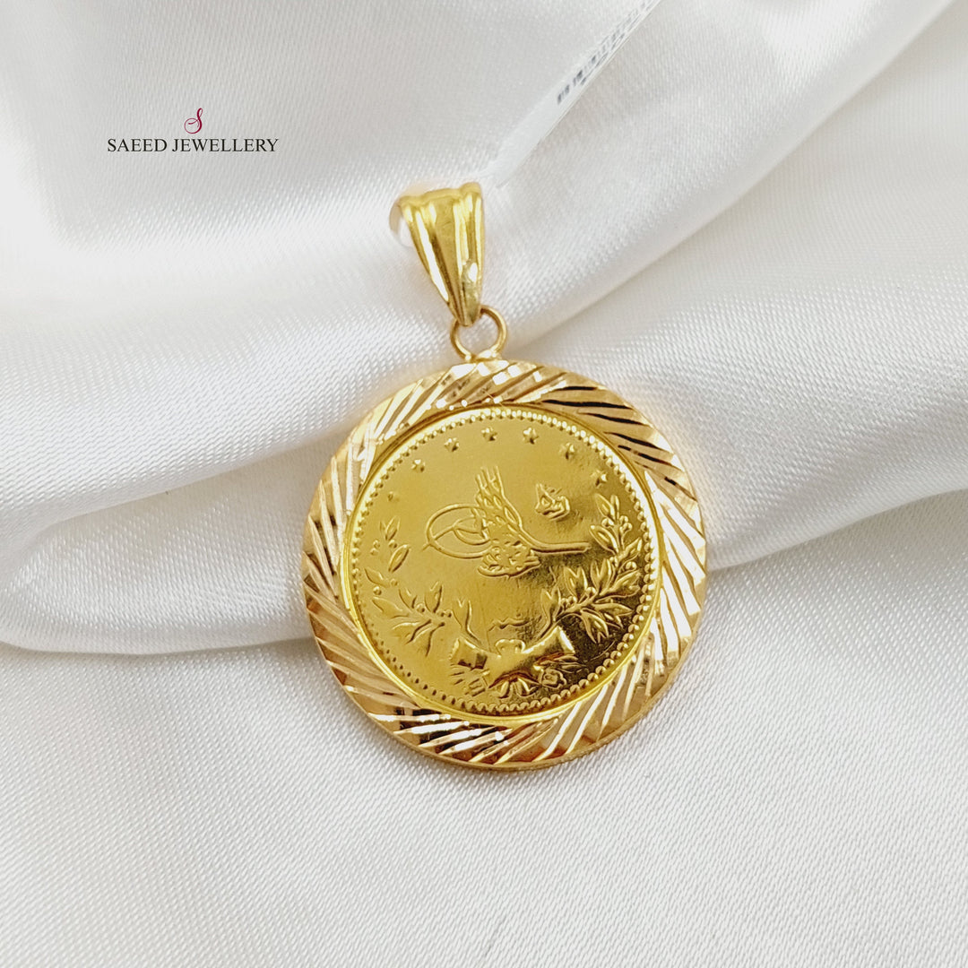 21K تعليقة رشادي قشرة-مجوهرات الشيخ سعيد-Saeed Jewelry 