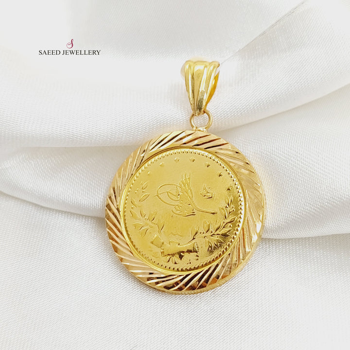 21K تعليقة رشادي قشرة-مجوهرات الشيخ سعيد-Saeed Jewelry 