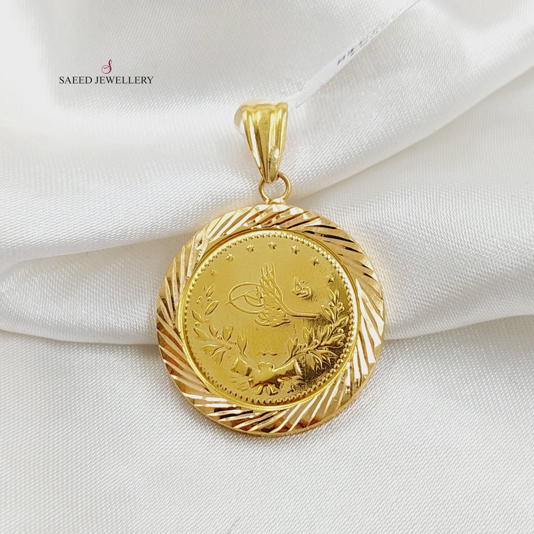 21K تعليقة رشادي قشرة-مجوهرات الشيخ سعيد-Saeed Jewelry 