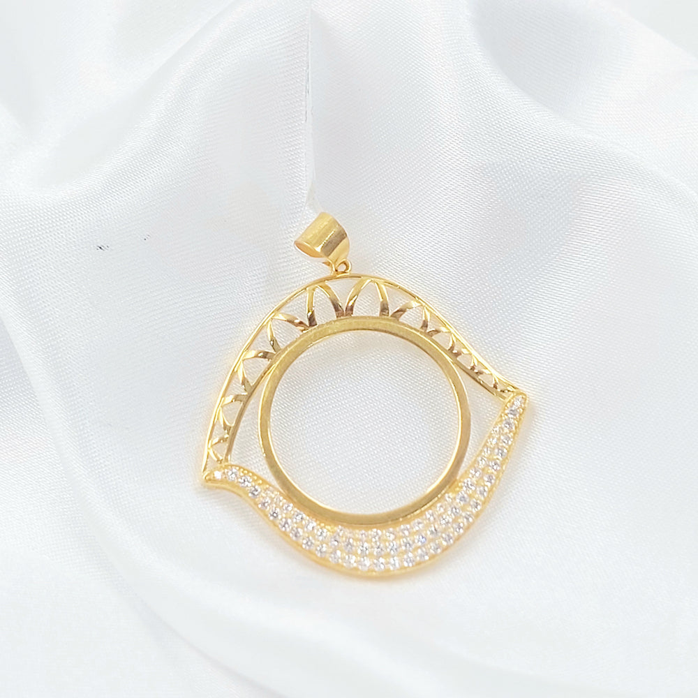 21K تعليقة برواز رشادي-مجوهرات الشيخ سعيد-Saeed Jewelry 