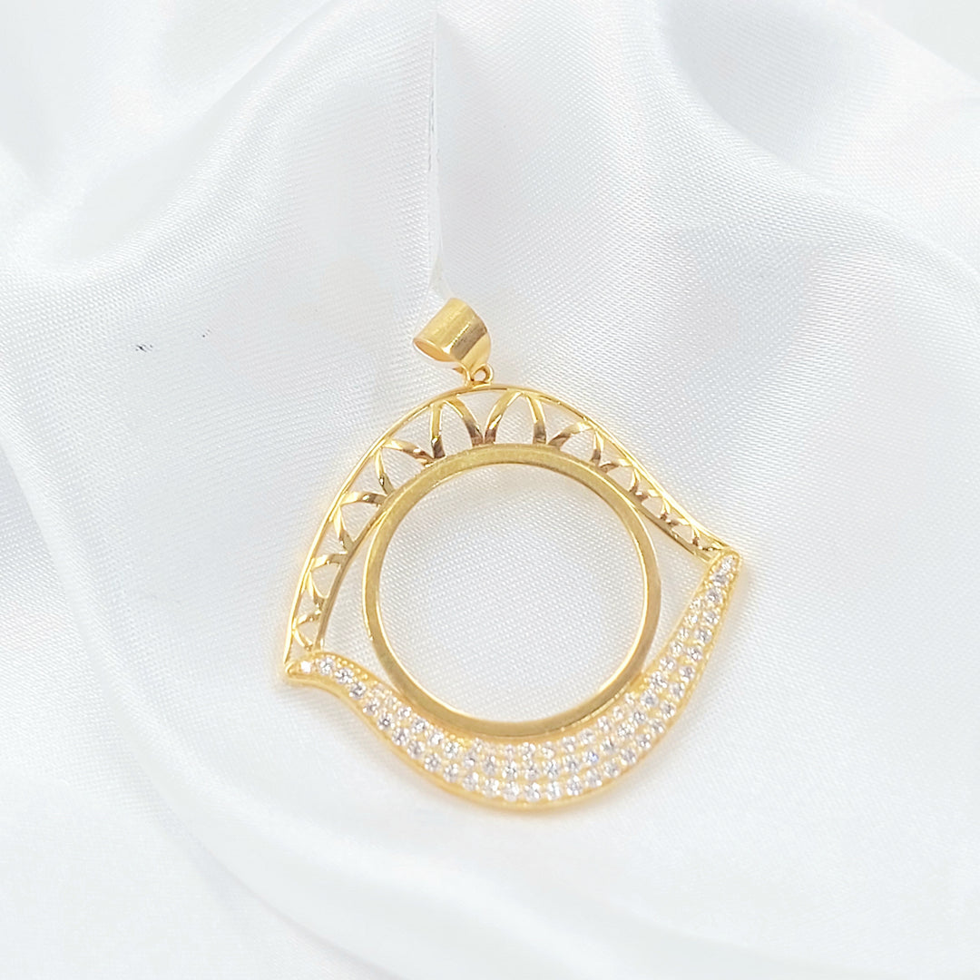 21K تعليقة برواز رشادي-مجوهرات الشيخ سعيد-Saeed Jewelry 