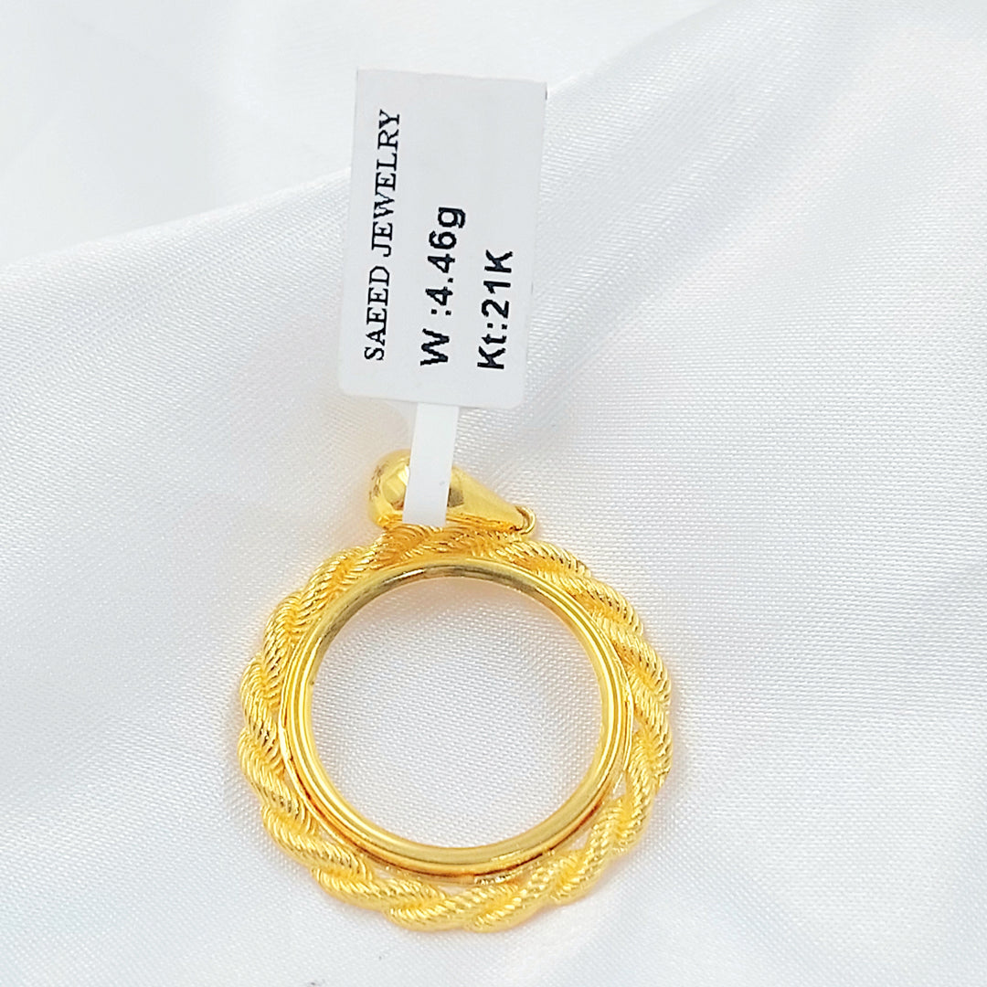 21K تعليقة برواز رشادي-مجوهرات الشيخ سعيد-Saeed Jewelry 