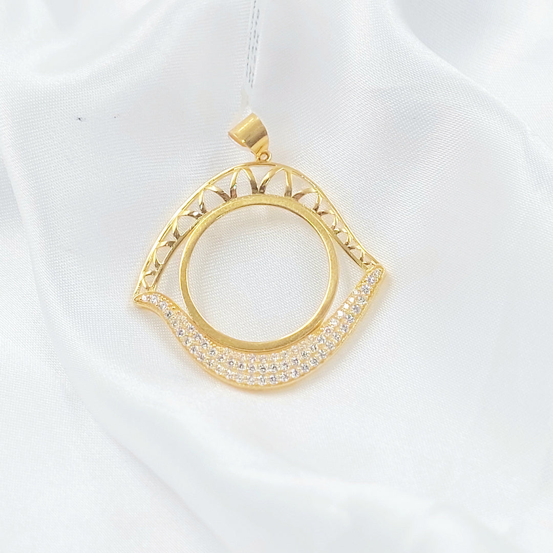 21K تعليقة برواز رشادي-مجوهرات الشيخ سعيد-Saeed Jewelry 