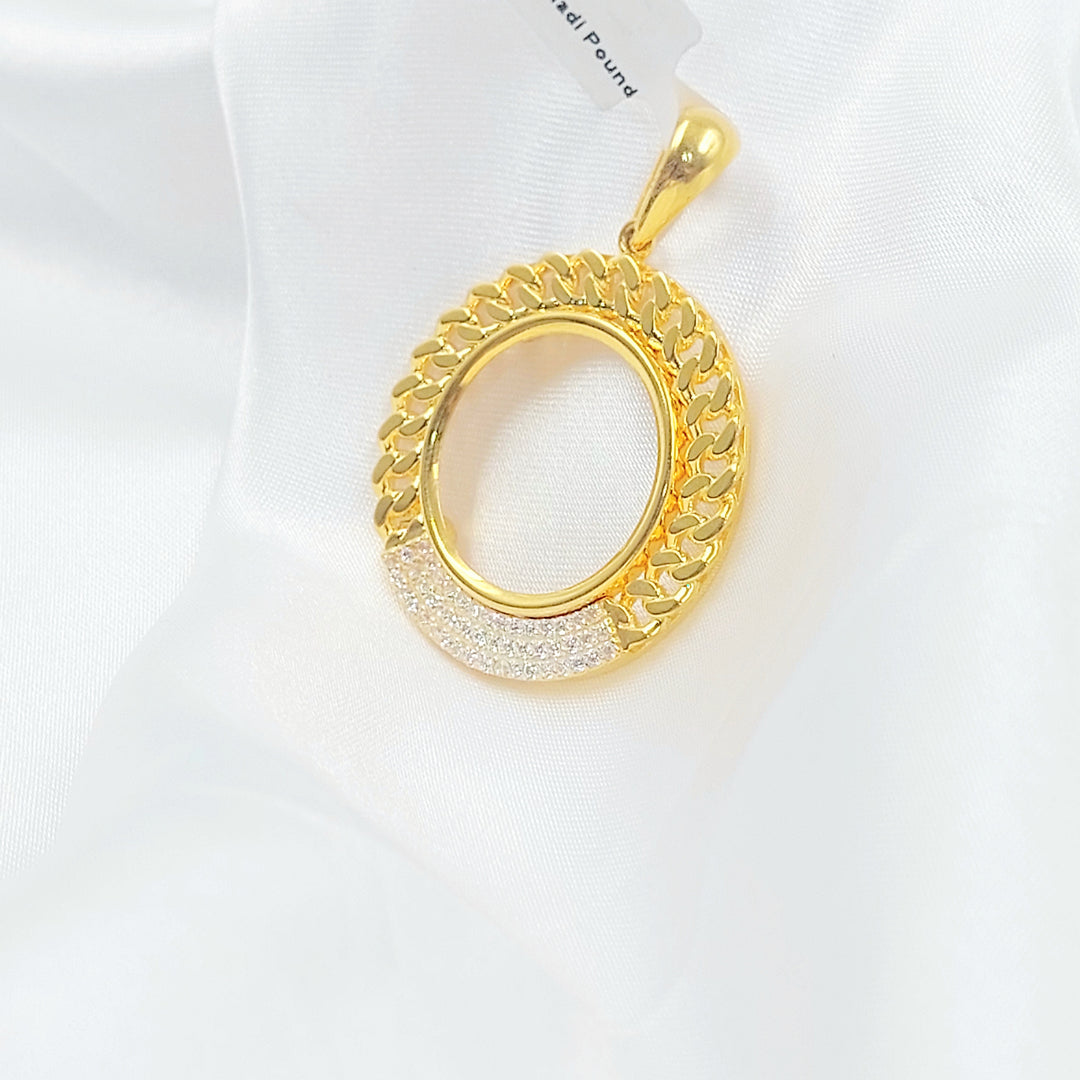 21K تعليقة برواز رشادي-مجوهرات الشيخ سعيد-Saeed Jewelry 