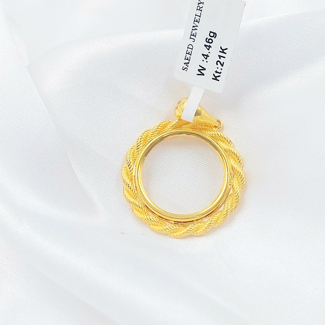 21K تعليقة برواز رشادي-مجوهرات الشيخ سعيد-Saeed Jewelry 