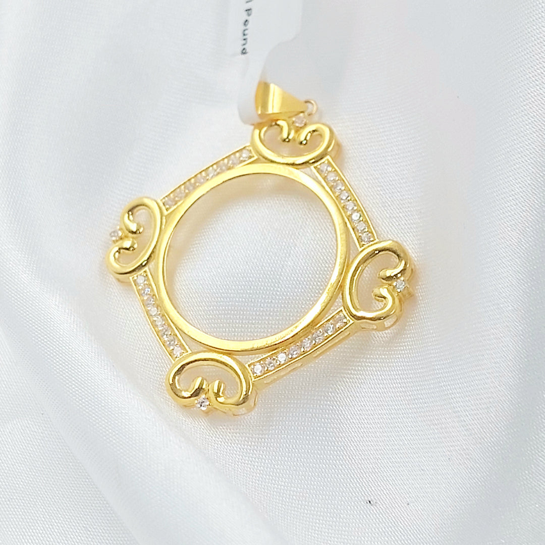 21K تعليقة برواز رشادي-مجوهرات الشيخ سعيد-Saeed Jewelry 