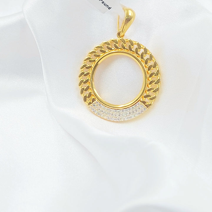 21K تعليقة برواز رشادي-مجوهرات الشيخ سعيد-Saeed Jewelry 