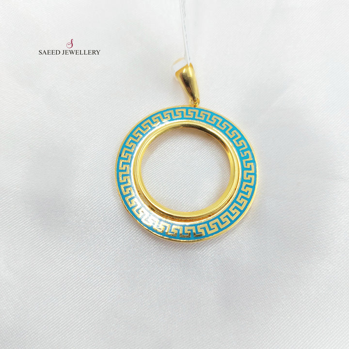 21K تعليقة برواز رشادي-مجوهرات الشيخ سعيد-Saeed Jewelry 