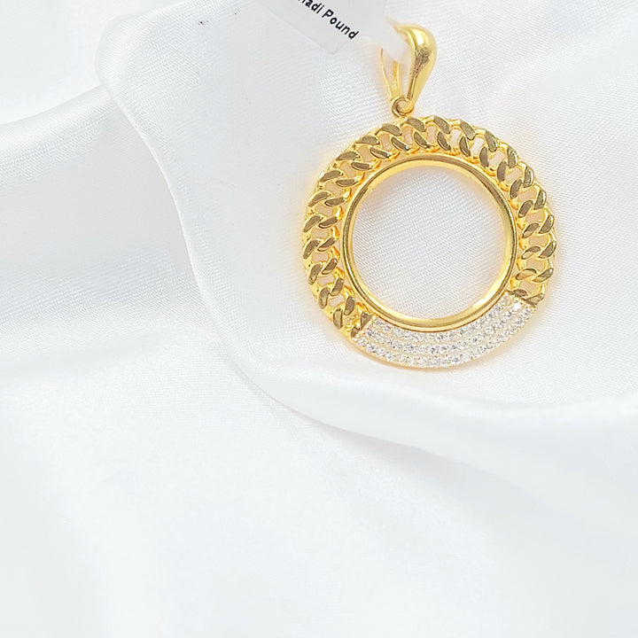 21K تعليقة برواز رشادي-مجوهرات الشيخ سعيد-Saeed Jewelry 