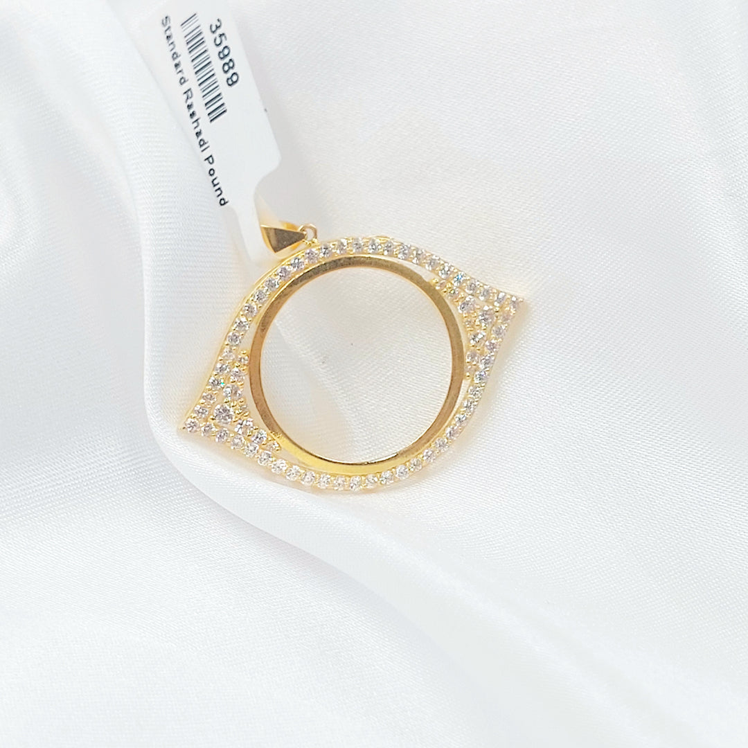 21K تعليقة برواز رشادي-مجوهرات الشيخ سعيد-Saeed Jewelry 