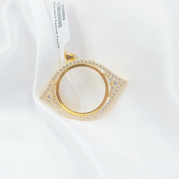 21K تعليقة برواز رشادي-مجوهرات الشيخ سعيد-Saeed Jewelry 