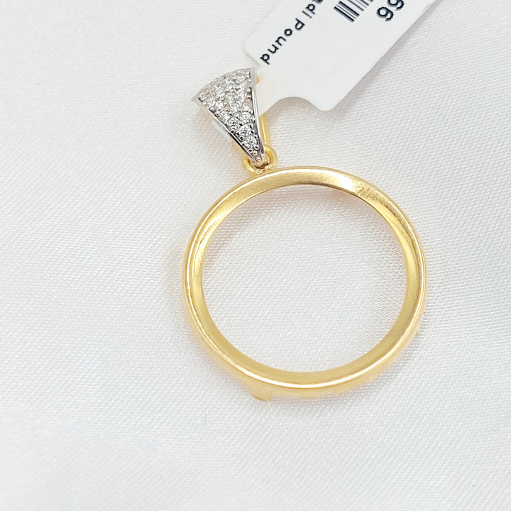 21K تعليقة برواز رشادي-مجوهرات الشيخ سعيد-Saeed Jewelry 