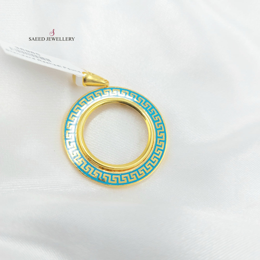 21K تعليقة برواز رشادي-مجوهرات الشيخ سعيد-Saeed Jewelry 