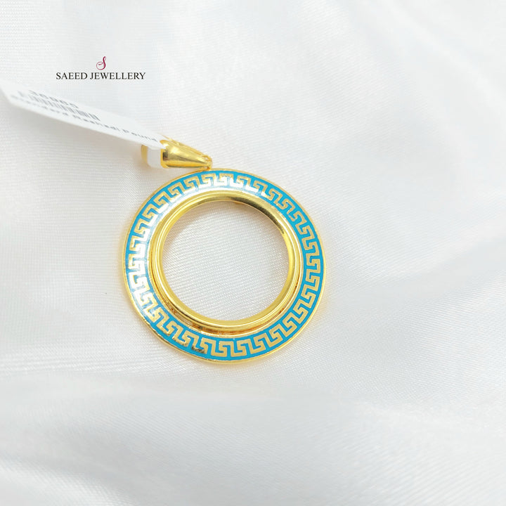 21K تعليقة برواز رشادي-مجوهرات الشيخ سعيد-Saeed Jewelry 