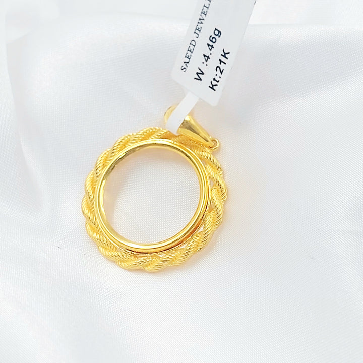 21K تعليقة برواز رشادي-مجوهرات الشيخ سعيد-Saeed Jewelry 