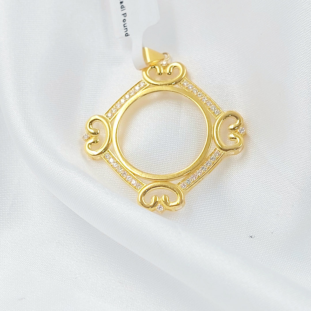 21K تعليقة برواز رشادي-مجوهرات الشيخ سعيد-Saeed Jewelry 