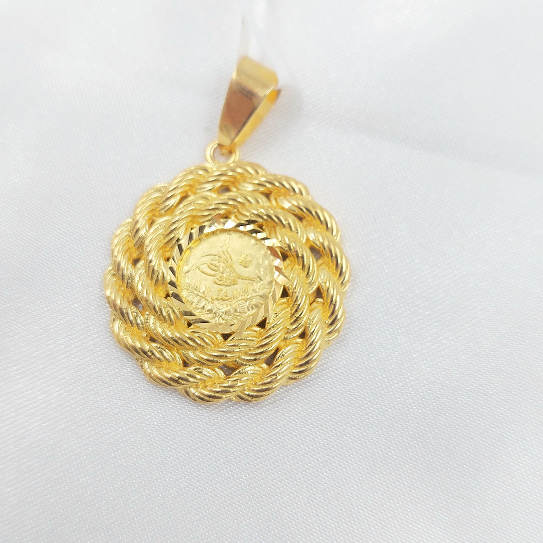 21K تعليقة رشادي جدل-مجوهرات الشيخ سعيد-Saeed Jewelry 