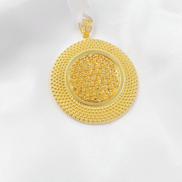 21K تعليقة دائري-مجوهرات الشيخ سعيد-Saeed Jewelry 