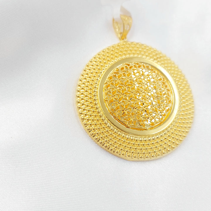 21K تعليقة دائري-مجوهرات الشيخ سعيد-Saeed Jewelry 